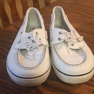 Sperry Topsider boat shoes.